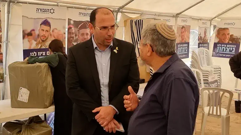 ח"כ שמחה רוטמן במאהל הגבורה
