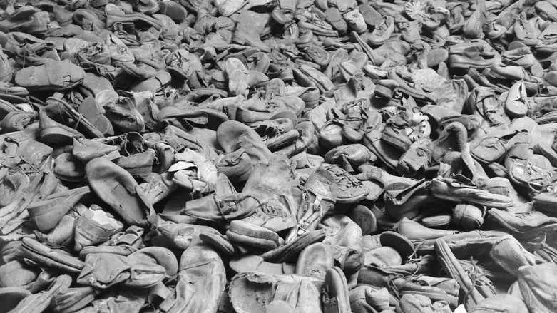 Shoes of people deported to Auschwitz
