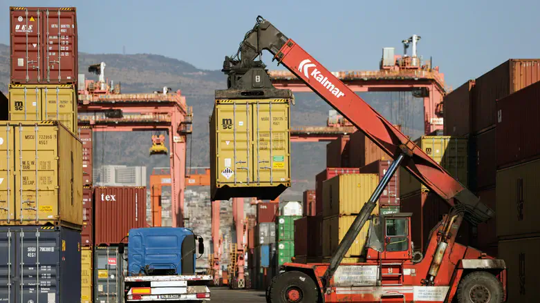 Cargo containers are seen at the Port of Izmir in Izmir, Turkey