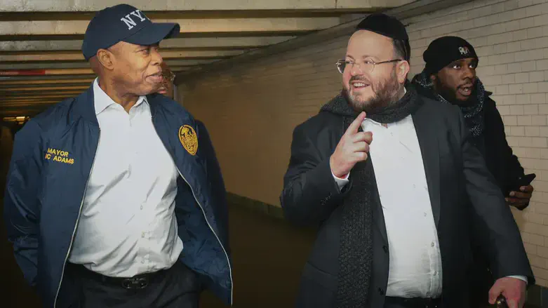 Mayor Eric Adams and Joel Eisdorfer