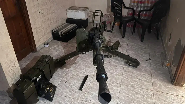 The weapons found with the terrorists