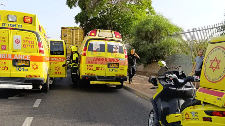 זירת אחת התאונות