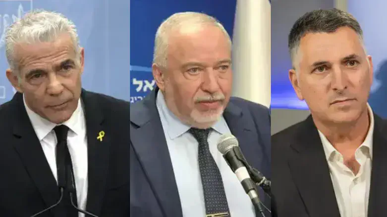 סער, ליברמן ולפיד