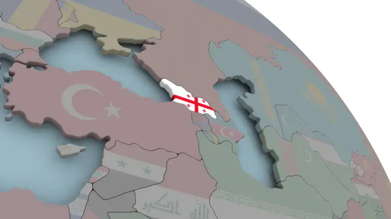 Грузия на карте