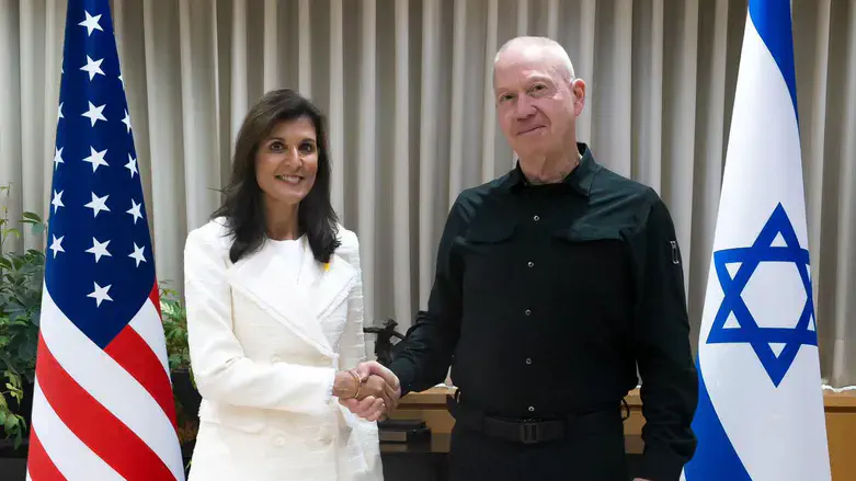 Nikki Haley and Yoav Gallant