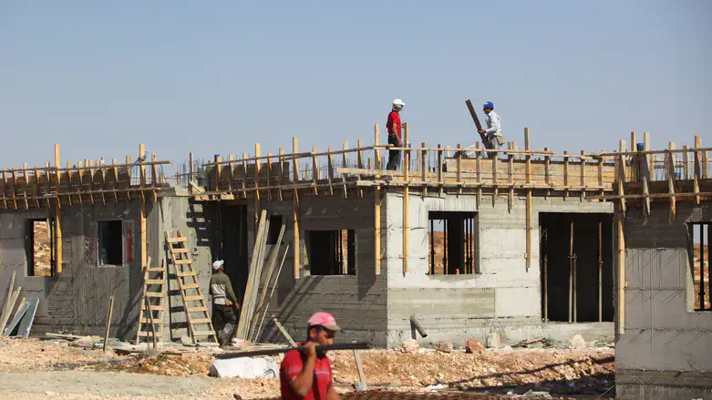 Construction site, illustration