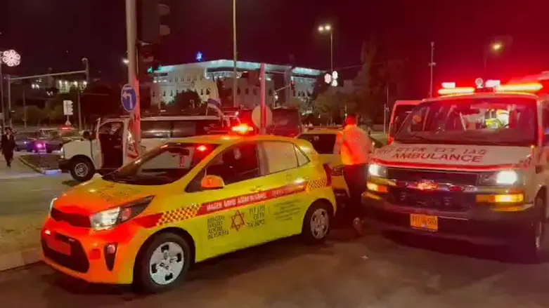 זירת הדקירה בירושלים