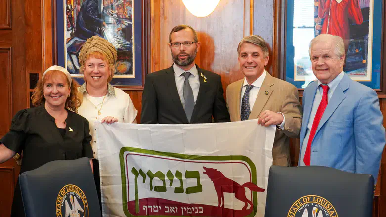 גנץ בביקורו בארה"ב