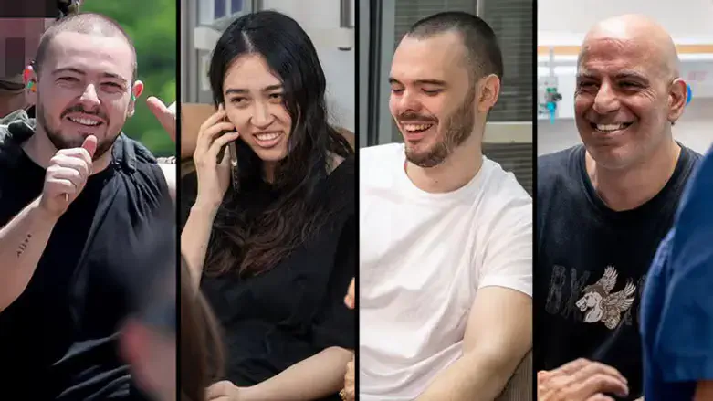 The four rescued hostages