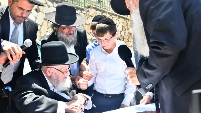 הרב ברגמן בביקורו