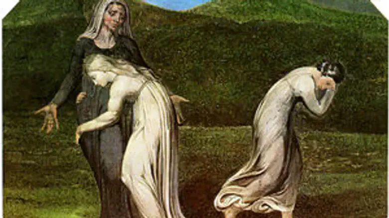 Naomi entreating Ruth and Orpah