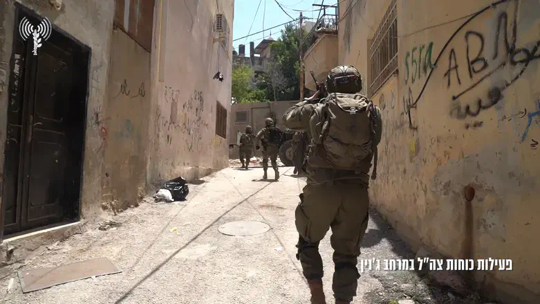 תיעוד מפעילות הכוחות במרחב ג'נין
