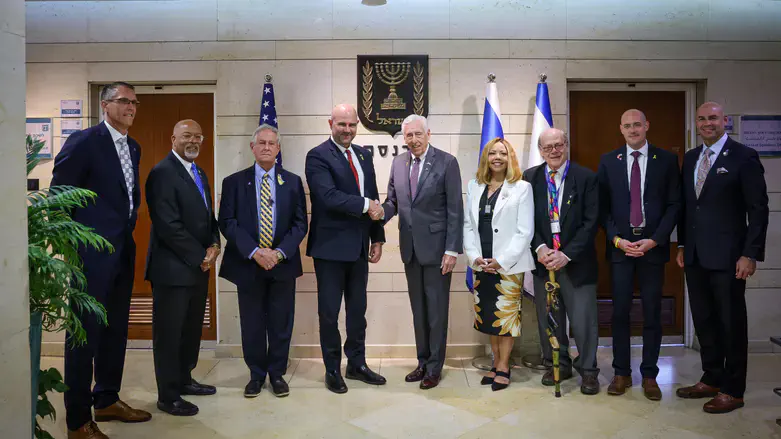 משלחת חברי הקונגרס עם יו"ר הכנסת