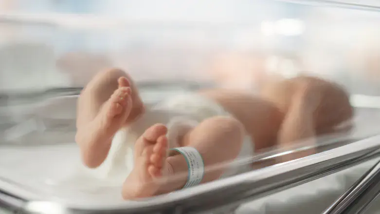 Baby in hospital