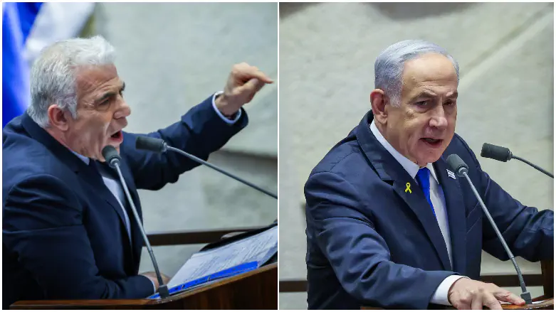 Яир Лапид и Биньямин Нетаньяху