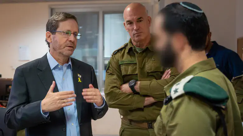 President Herzog in the north
