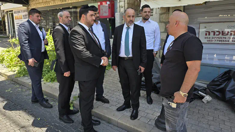 ביקורו של השר מרגי בצפת