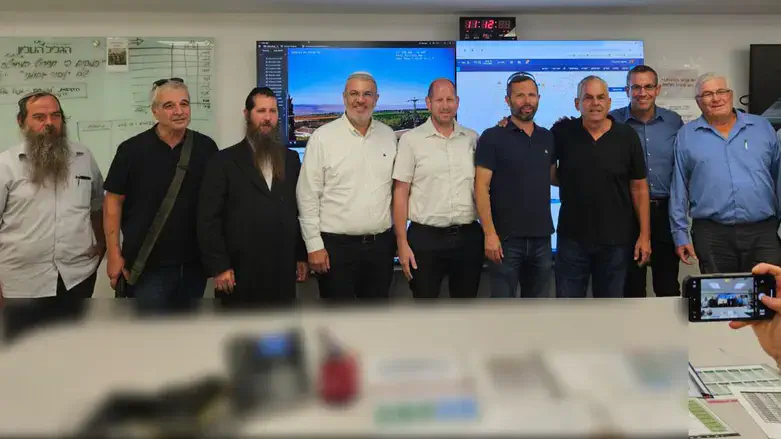 ראשי הרשויות במהלך הסיור