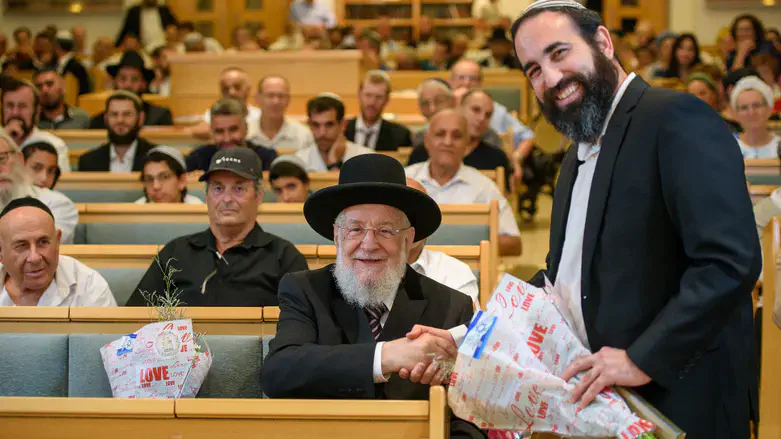 הרב ישראל מאיר לאו באירוע מכון ברקאי