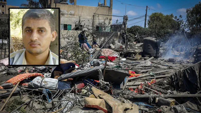 Rafa'a Salameh and the area that was struck