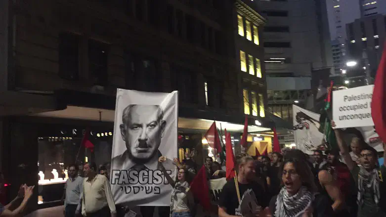 Протесты против Нетаньяху в Австралии