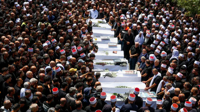 Majdal-Shams murdered children's funeral