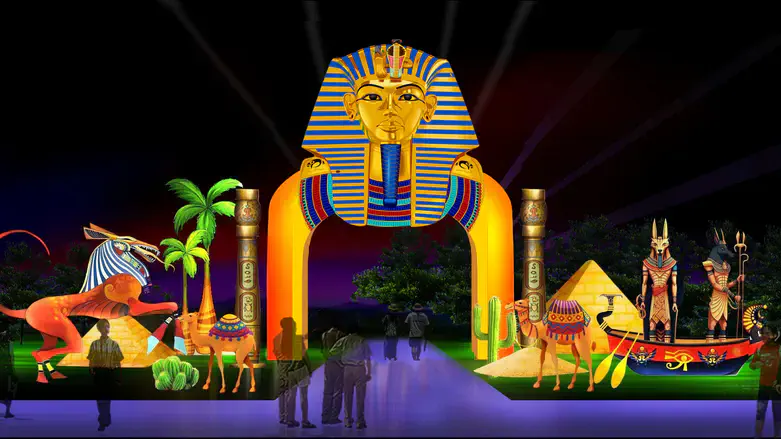 הדמייה של מיצג מצריים העתיקה