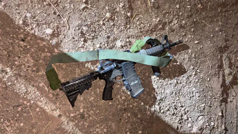 הנשק שאותר על המחבל