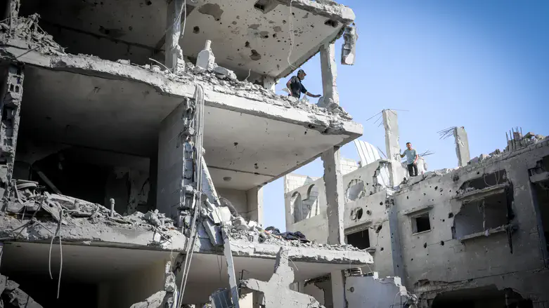 Aftermath of an IDF strike in Gaza. Archive