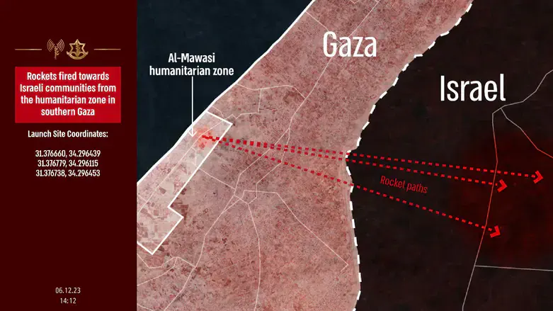 Hamas fires rockets from humanitarian zone
