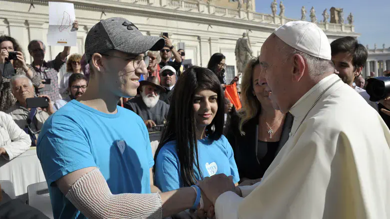 Pope Francis and Israeli delegation