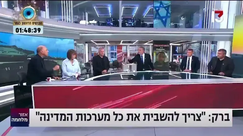 Скандал в студии 13 канала ИТВ