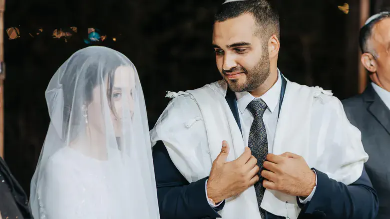 ניסן והדר חלילי בחתונתם