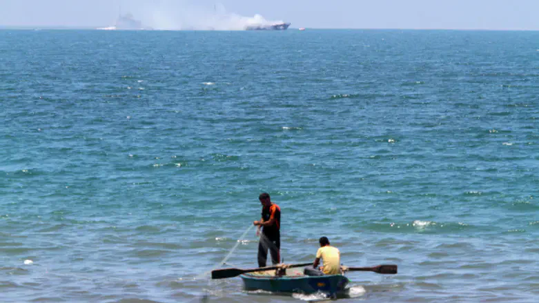 Boat off the Israeli coast (illustrative)