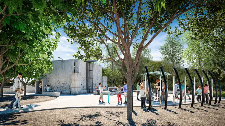 הדמיה של המיגונית שתוקם בעפולה.