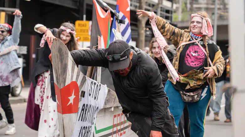 Anti-Israel zombies in Melbourne