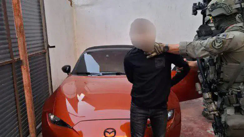 מעצר גנב הרכב ליד רמאללה, השבוע