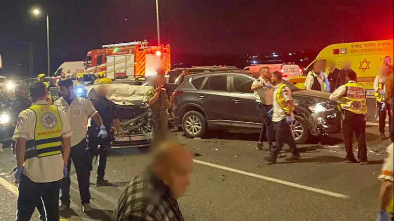 זירת תאונה. צילום ארכיון