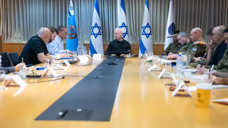 Yoav Gallant at a situational assessment