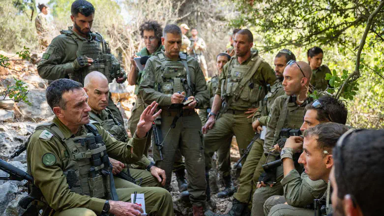 Герци Халеви на учениях на севере