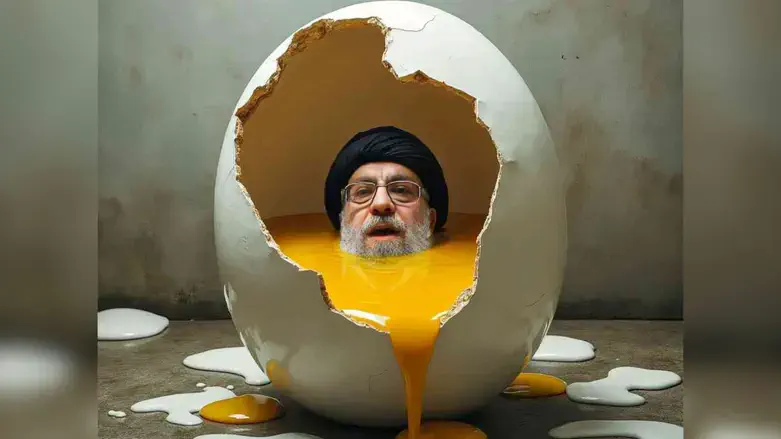 Khamenei in an egg