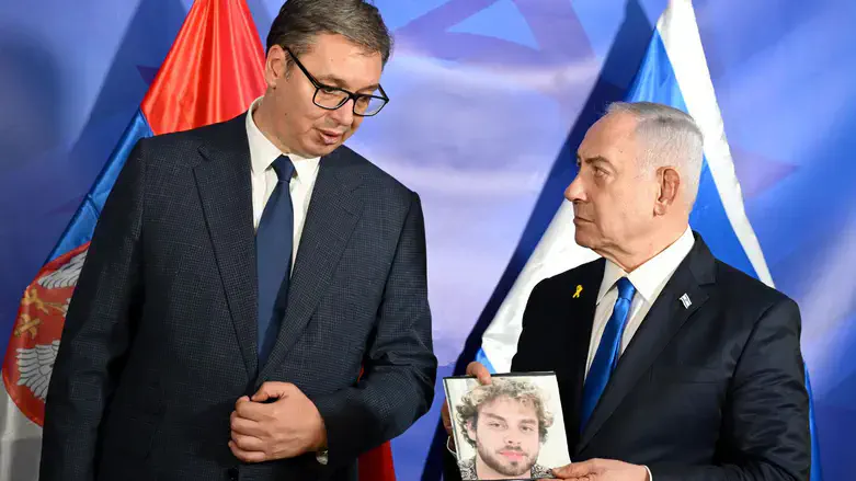 Нетаньяху с президентом Сербии Вучичем
