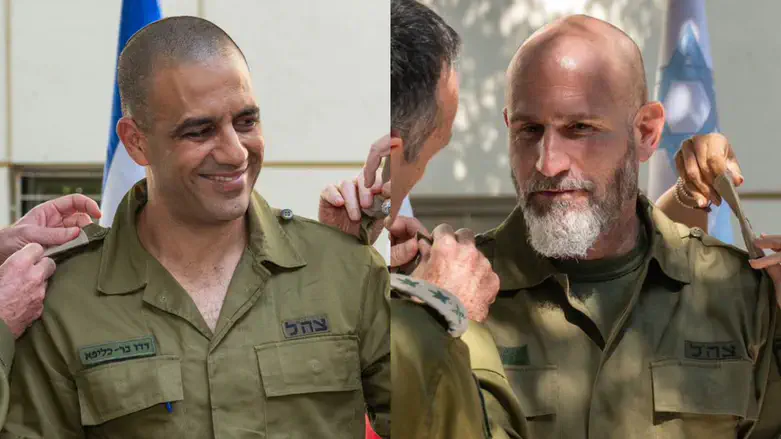 דן גולדפוס ודדו בר כליפא הועלו לדרגת אלוף