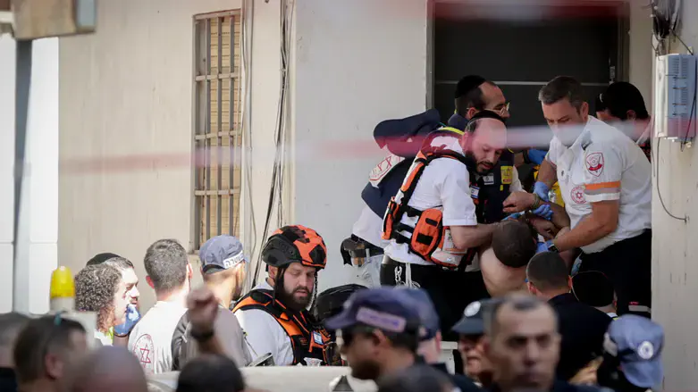 Место теракта в Хадере