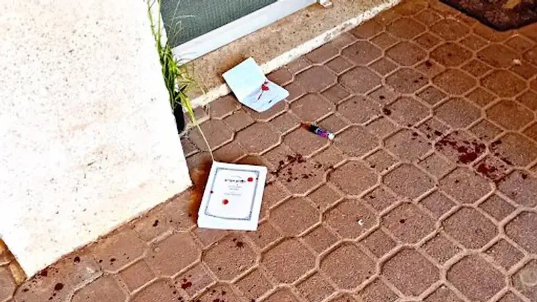 На месте нападения в Хадере