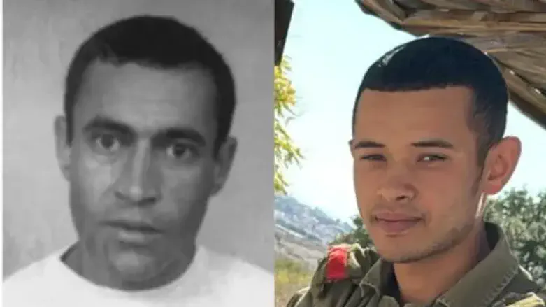 Sergeant Yosef Hieb and his grandfather
