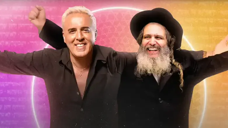 הרב ארוש והזמר קובי פרץ