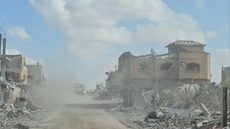 The building in which Sinwar was killed, before its destruction