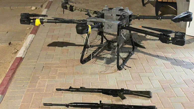 The confiscated weapons