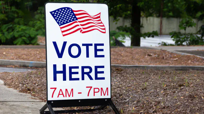 אתר הצבעה בארה"ב